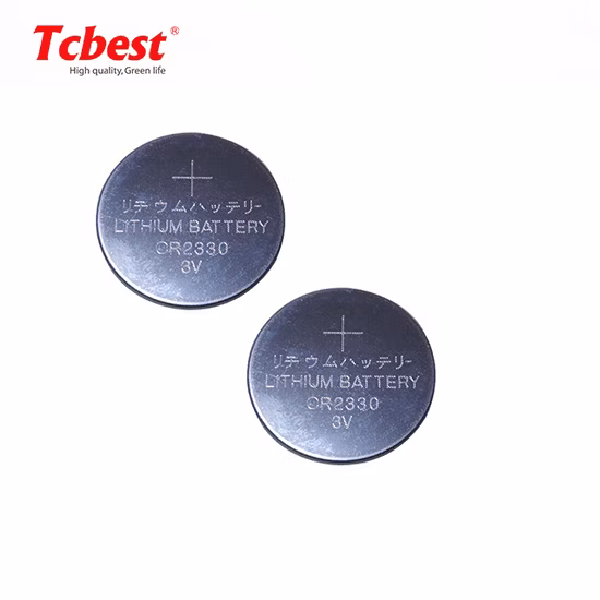 Pile bouton au lithium primaire Cr2330 de haute qualité, pile bouton 3V 260mAh, pour télécommande/balance/calculatrice/montre/instruments médicaux